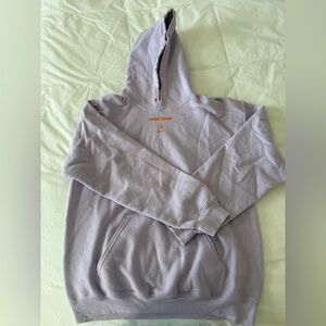 purple and orange lonely ghost hoodie
